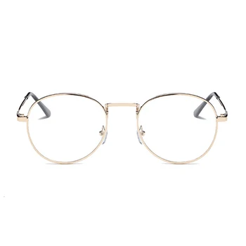 Модни Малки Кръгли Очила В Рамки Женски Прозрачни Прозрачни Лещи За Оптични Очила Реколта Черни Кръгли Метални Очила Унисекс