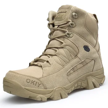 Мъжки Тактически Обувки Армейските Обувки Мъжки Военни Пустинни Водоустойчиви Защитни Работни Обувки За Катерене Туристически Обувки Мъжки Улични Обувки