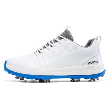 Мъжки обувки за голф голям размер 40-47, нескользящие маратонки за голф с шипове, Износостойкая Обувки за голфъри, пешеходната обувки на дантела-за Мъже