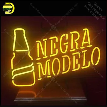 Неонов Знак за Модели Negra Неонова Лампа знак ръчно изработени Бирария Домашна истинска стъкло неонов знак Краси Хотел светлина Професионален