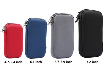 Неопреновый калъф Чанта за Носене За Xiaomi Redmi Note 9 9S 9А 9В 9i 10S Pocophone C3 M3 F3 F2 Pro Mi 10T 10 Lite 9 9T карта с цип