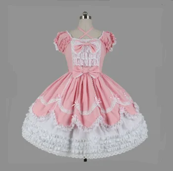 Нов розов мини рокля на прислужница на lubomir baby CD /TV на поръчка