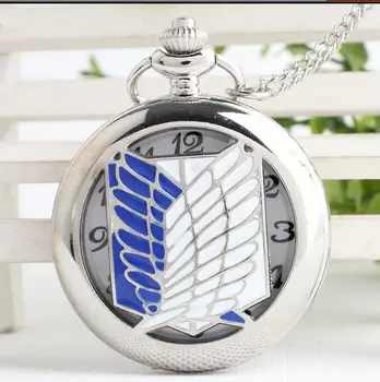 Нова Мода кварц За насърчаване на гигантски Крила на свободата Выдалбливают Колие джобни часовници подарък