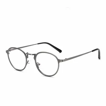 Нови Кръгли Метални Рамки За Очила с Анти-Синя Светлина, Мъжки Ретро Модерни слънчеви Очила, Дамски Леки и Удобни Очила За Късогледство