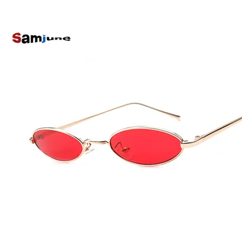 Нови Модни Малки Кръгли Слънчеви Очила Дамски Маркови Vintage слънчеви Очила В Метални Рамки HD UV400 Лещи Слънчеви Очила Нюанси Очила