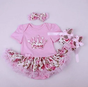 Облекло Reborn за малки момичета рокля-пакет за кукли, подходящ за 20-22 
