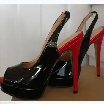 Обувки SHOFOO, Елегантни и модерни дамски сандали, сандали на висок ток около 14,5 см, женски сандали. РАЗМЕР: 34-45