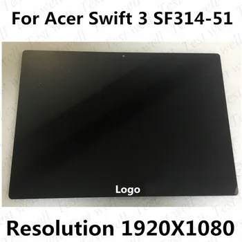 Оригинален за Acer SF314 SF314-52-35n6 SF314-51 Swift 3 SF314-51-31VT LCD Дисплей Матрица Таблет Събрание 30PIN 1080 P