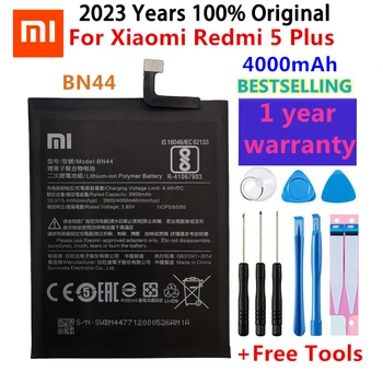 Оригинална Батерия за Мобилен телефон BN44 За Xiaomi Redmi 5 Plus Реалния Капацитет 4000 mah Сменяеми Литиево-йонна батерия + Средства + Стикери