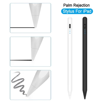 Писалка За Apple iPad Pro 11 12,9 2020 2021 Air 4 Mini 5 на Отклонение на Дланта, Нажимная писалка За Apple iPad 10,2 2019 Таблет Молив