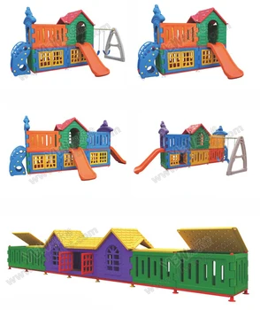 Пластмасови подвижни шкафчета, детски пластмасови комбинираната пързалки детска градина пластмасови играчки, детска площадка