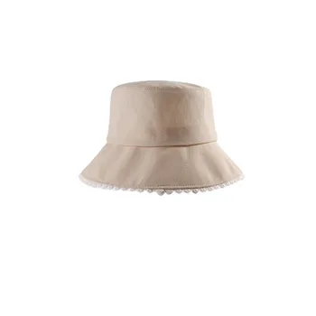 Плътен памук кофа шапка рибар шапка открит пътна шапка за Слънце, шапки за жени 315