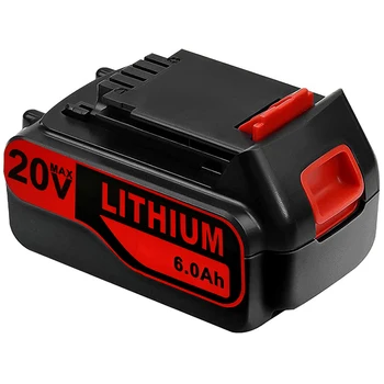Подмяна на LBXR20 за Black & Decker 20V Max Литиева батерия LB20 LBX20 LBXR2020-OPE LB2X4020-OPE LST220 Безжични електрически инструменти