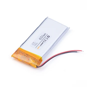 Полимерна литиева батерия 3,7 В, 702544 650 mah може да се коригира цените на едро за сертифициране на качеството на FCC ROHS информационния лист за безопасност медицинско устройство