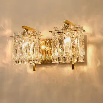 Постмодернистский кристал, с монтиран на стената лампа, коридор коридорная лампа светлина луксозни спални нощна лампа, с монтиран на стената лампа