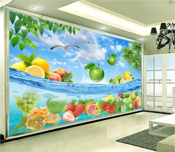 Потребителски стенописи снимка 3d тапети на изображението Hd плодове и свеж летен декор живопис 3d стенописи тапети за стени d 3