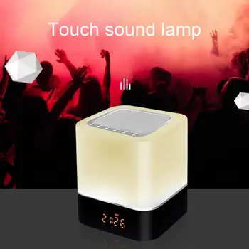Практичен Безжичен високоговорител Здрав Bluetooth-съвместими Субуфер Интелигентен Безжичен Високоговорител MP3-плейър Будилник