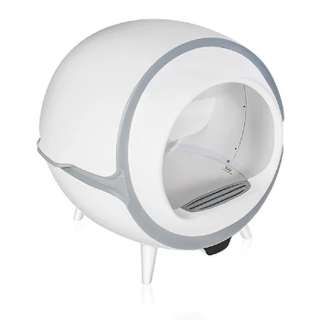 Приложение WIFI control интелигентен самопочистващ голям котешки тоалетна за домашни любимци, е напълно затворен умен кутия за котешки тоалетни, автоматичен