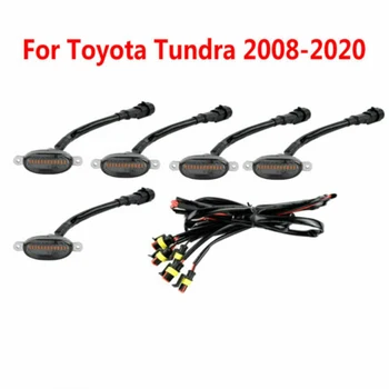 Решетка в стил Raptor с Led Подсветка, щипка за Грил В Събирането На Toyota Tundra 2008-2020, Осветление на Предната Решетка, Външните Светлини на Автомобила