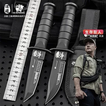 Ръчно изработени от неръждаема стомана 440C открит Делта нож за Оцеляване приключение в джунглата на лов прав нож необходимите средства за самозащита