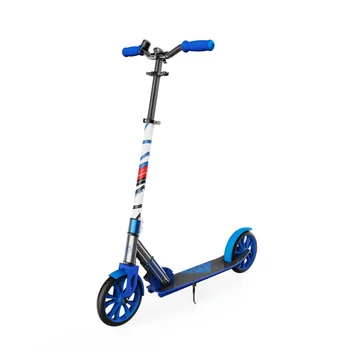 Сгъваем скутер с поставка за деца и юноши, по-големи джанти XL 8 инча, лека, регулируема по височина на пръта, с капацитет от 220 паунда
