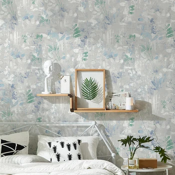 Скандинавска благородна нетканая плат градински цветя тапети модерна минималистичная дневна спалня фон стенни хартия за декорация