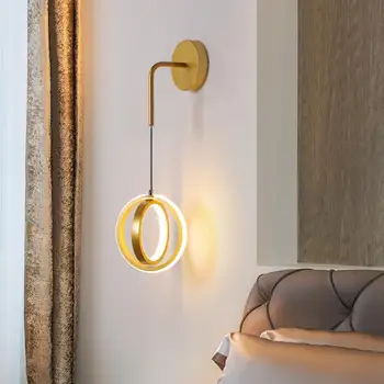 Скандинавски модерен прост творчески окачен линия, с монтиран на стената лампа, хол ТЕЛЕВИЗИЯ фон, с монтиран на стената лампа, спалня нощна лампа, с монтиран на стената лампа