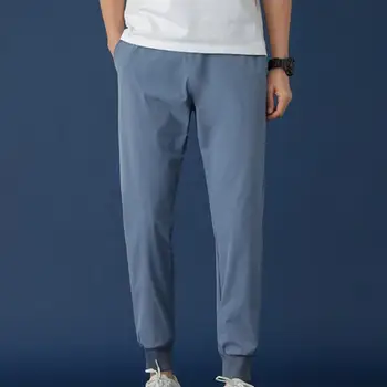 Спортни панталони Свободни панталони-молив Разнообразни джобове Стилни Свободни летни панталони с дължина до глезена