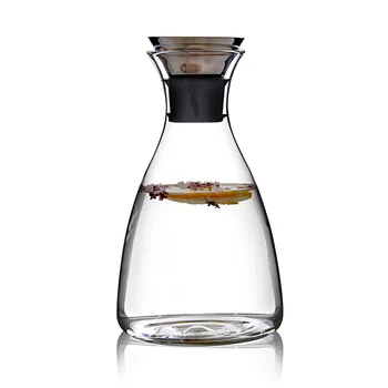 Стъклена Бутилка Със Студена Вода Borosilicate Стъкло С Висока Капак От Неръждаема Стомана