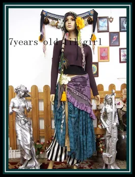 Танц На Корема Топ Модальная Танцови Облекла За Йога Tribal Fusion H75 80