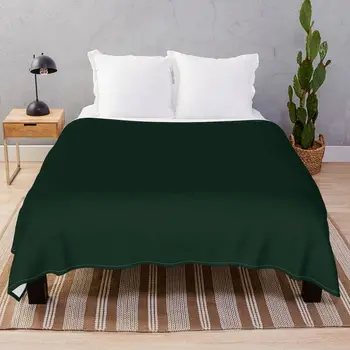 Твърда тъмно зелена фланела Одеяла печатни достъпно одеяло Хвърлят Одеяла за постелки за домашно кино Лагера на Дивана