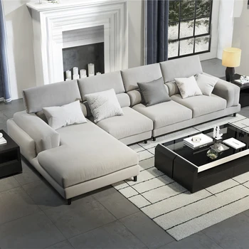 Текстилен диван, модерна и лесна хол, икономичен кът, демонтаж и пране Nordic home