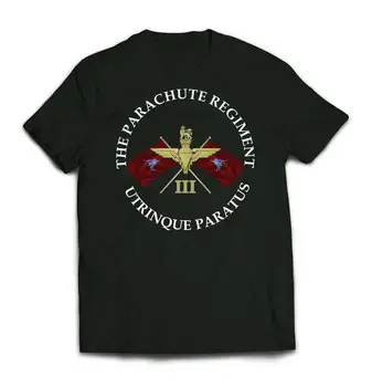 Тениска 3-та парашутна кацане полк. Лятна Памучен Мъжка Тениска С Кръгло Деколте и Къс Ръкав, Новата S-3XL