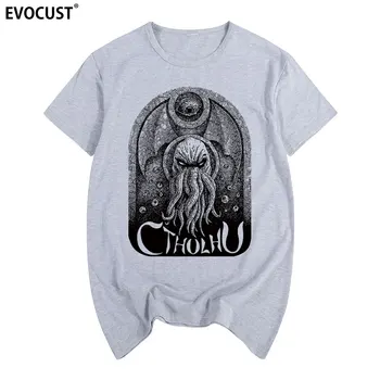 Тениска Cthulhu H. P. Lovecraft Памучен Мъжки t-shirt Нова ТЕНИСКА Дамски унисекс Модни