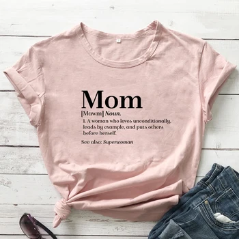 Тениска Mom Definition, Ежедневни лятна Тениска с къс Ръкав на 90-те години, тениска за майките, Най-забавен Подарък за Деня на Майката, Тениска, Femme, Директна доставка