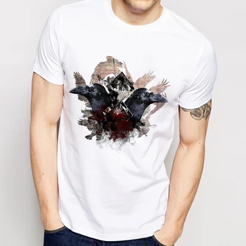 Тениска Минесота Raven of Peace мъжки 2019 нова бяла ежедневната мъжка тениска унисекс градинска тениска