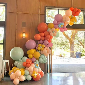 Тестени изделия латексный балон сватба парти рожден ден украси балон детски душ украса на фона на стената атмосфера оформление балон