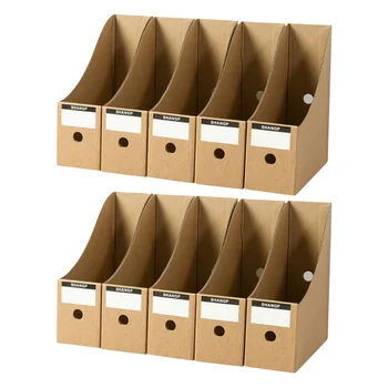 Титуляр Кутия За Файлове Списание За Съхранение На Настолен Бележник Органайзер За Документи Картонена Папка Настолни Файлове Сгъваем Офис Багажник Кутия За Носене
