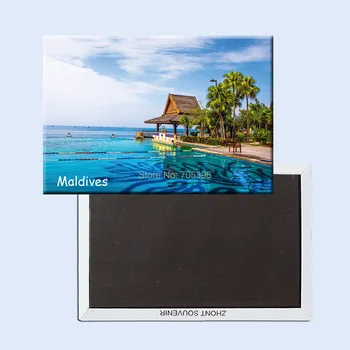 Туристически Магнити за Хладилник 78*54 мм, на Малдивските Острови Пътуване Твърди Магнити За Хладилник 20903