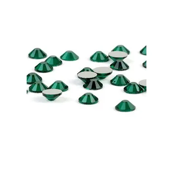 Украса за дизайн на ноктите emerald AAA Висококачествен Стъклен Crystal SS16-SS30 Коригиране на Кристали За дрехи, Аксесоари За Дрехи