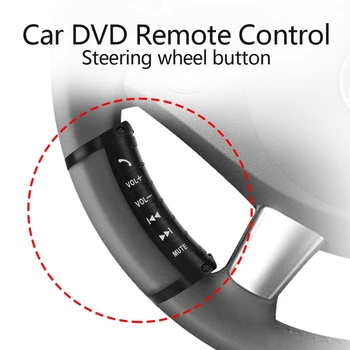 Универсална Бутон за Дистанционно Управление на Волана Колело на Автомобила Безжично Многофункционално Управление на Bluetooth за 2DIN DVD-Плейър
