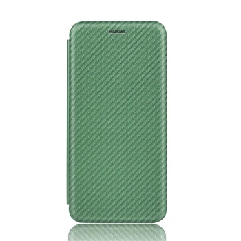 Флип Кожен Защитен Калъф Калъф за Смартфон Samsung Galaxy Z Fold2 устойчив на удари Корпуса на Телефона е от Въглеродни Влакна