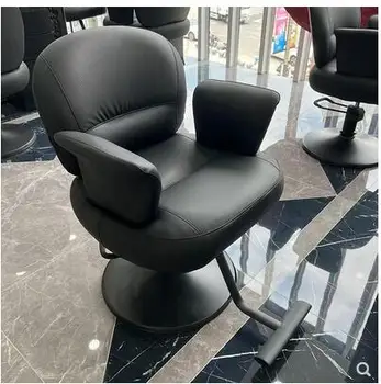 Фризьорски стол прост подвижен стол, стол за подстригване на коса фризьорски салон ексклузивен луксозен стол за гладене и боядисване на фризьорски стол