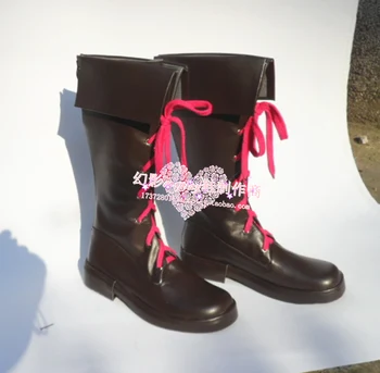ХАХА Джинкс Черно Хелоуин Cosplay Обувки, Ботуши И Обувки За Момичета H016