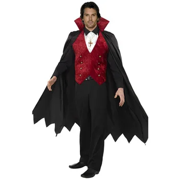 Хелоуин cosplay костюм мъжки вампир ърл костюм на костюмиран бал сценичното представяне костюм на дявола костюми