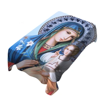 Християнска свята картина, Икона на Божията Майка Религиозна Покривка е Устойчива на петна За специален декор От Ho Me Pipi