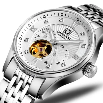 Япония MIYOTA Часовник с Автоматичен механизъм Мъжки Швейцарски Фантазия Луксозни Маркови Мъжки Часовници Sapphire hombre relogio часовници C7612-3
