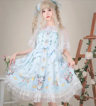 Японска сладка Лолита JSK рокля в селски стил Облечи стил Лолита