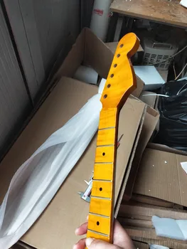 един жълт цвят на електрическа китара лешояд петата ширина 57,5 mm гайка 42,5-43