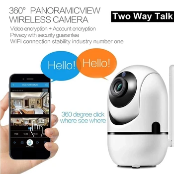 нова 2022 Умна IP Камера HD 1080P Мътна Безжична Външна Автоматична Отслеживающая Инфрачервена Камера за Наблюдение С Wi-Fi Камера